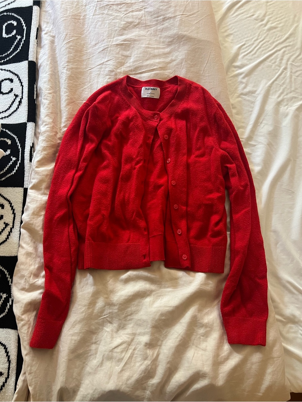 Old Navy Bright Red Women's Button-Front Cardigan
